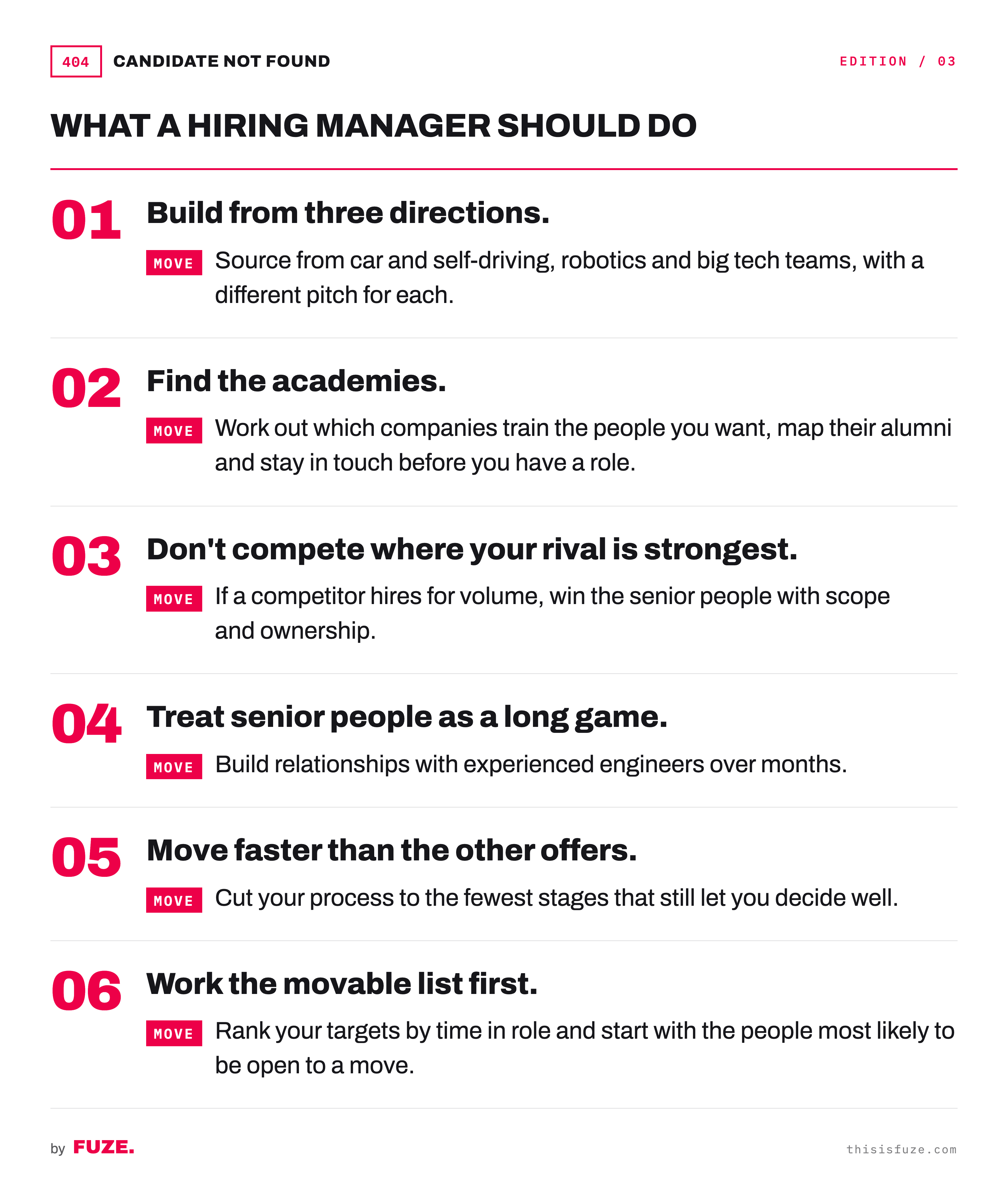 What a hiring manager should do: six recommendations for hiring in physical AI.